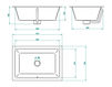 Scheme Built-in wash basin THG All styles GB2.6/BP Contemporary / Modern