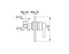 Scheme Built-in mixer Ponsi Rubinetterie Toscane VIAREGGIO BT VIA C DO01 Contemporary / Modern