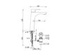 Scheme Wash basin mixer Ponsi Rubinetterie Toscane ECOSTYLE BT EST C LA02 Contemporary / Modern