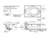 Scheme Hydromassage bathtub Windward Kohler 2015 K-1112-GRF-0 Contemporary / Modern