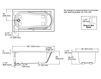 Scheme Bath tub Devonshire Kohler 2015 K-1184-0 Contemporary / Modern