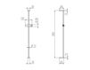 Scheme Shower bar ASQ1 S Silver Scheme Shower bar Geda Toox ASQ1 S Minimalism / High-Tech