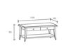Scheme Сoffee table Scandola 2016 GN 1228 Provence / Country / Mediterranean