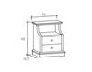 Scheme Nightstand Scandola 2016 NT 4356A Provence / Country / Mediterranean