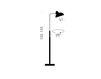 Scheme Floor lamp KAISER idell Fritz Hansen A/S 2016 6580-F Contemporary / Modern