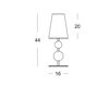 Scheme Table lamp GINGER CO Luci Italiane (Evi Style, Morosini) Morosini ES0140CO04AVAL Contemporary / Modern