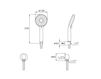 Scheme Shower head Stella Aster 304A G3 Contemporary / Modern