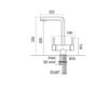Scheme Kitchen mixer Quadrodesign 2016 355 Contemporary / Modern