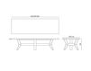 Scheme Dining table Domus  Arte 2017 BC/FU20 Provence / Country / Mediterranean