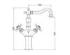 Scheme Wash basin mixer Julia Gaia 2017 RN8355 Art Deco / Art Nouveau