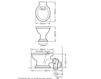Scheme Floor mounted toilet London Gaia 2017 PHLO01 Art Deco / Art Nouveau