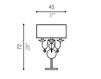 Scheme Table lamp Aiardini 2017 129(A)/LTA/G/3L Art Deco / Art Nouveau