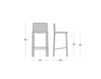 Scheme Bar stool Imperial Line 2017 SG05 H65 - H78 Contemporary / Modern