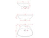 Scheme Countertop wash basin Art Ceram 2017 PTL002 Contemporary / Modern
