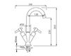 Scheme Wash basin mixer Gaboli Fratelli srl MOOD 976 Contemporary / Modern