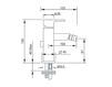 Scheme Bidet mixer 2705 Silver Scheme Bidet mixer Gaboli Fratelli srl VICKY 2705 Contemporary / Modern