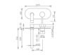 Scheme Wall mixer  Gaboli Fratelli srl HEOS 3081 Contemporary / Modern