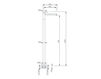 Scheme Floor mixer 2698 Silver Scheme Floor mixer Gaboli Fratelli srl SIMPLY 2698 Contemporary / Modern