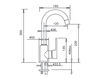 Scheme Wash basin mixer Gaboli Fratelli srl MÏA 4251 Contemporary / Modern
