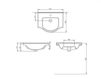 Scheme Countertop wash basin Palazzani Ceramica-novita C35301 Contemporary / Modern