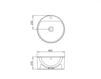 Scheme Countertop wash basin Palazzani Ceramica-novita C10301 Contemporary / Modern