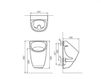 Scheme Urinal Palazzani Ceramica-novita C60602 Contemporary / Modern