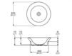 Scheme Countertop wash basin Palazzani Plavis C53305 Contemporary / Modern