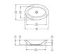 Scheme Countertop wash basin Palazzani Plavis C53307 Contemporary / Modern