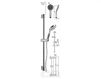 Scheme Shower bar Palazzani Docce 9920F7 Contemporary / Modern