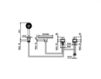 Scheme Bath mixer Palazzani Idrotech 121045 Contemporary / Modern