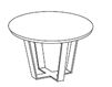 Scheme Dining table Old Line 2017 1530 Contemporary / Modern