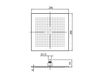 Scheme Ceiling mounted shower head Graff AQUA-SENSE 5135500 Minimalism / High-Tech
