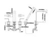 Scheme Bath mixer 2383000 Silver Scheme Bath mixer Graff IMMERSION 2383000 Minimalism / High-Tech