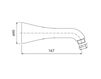 Scheme Shower bracket Graff BALI 2367450 Minimalism / High-Tech