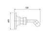 Scheme Holder for shower head Graff BALI 2319000 Minimalism / High-Tech