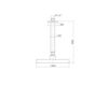 Scheme Ceiling mounted shower head Newform ERGO-Q / ERGO OPEN 275 Contemporary / Modern