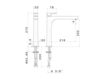 Scheme Wash basin mixer Newform LINFA 67015 Contemporary / Modern