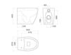 Scheme Floor mounted toilet Newform ESSENZA 66100 Contemporary / Modern