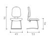 Scheme Chair ITALY Manerba spa 2018 ST105F10.X17 Contemporary / Modern