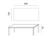 Scheme Dining table Carpanese Home 2018 4075