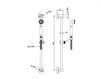 Scheme Shower bar Bongio SLIDING RAIL 971CR00
