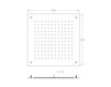Scheme Ceiling mounted shower head FIR ShowersSteel 85.7246.8.50.00