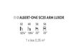 Scheme Armchair Accento 2019 ALBERT ONE SC 20 ARM LUXOR