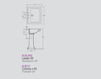 Scheme Wash basin pedestal Vitruvit Collection/albano ALBCO Contemporary / Modern