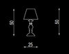 Scheme Table lamp Menichetti srl Classico 02222-LP BC00B Classical / Historical 