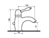Scheme Wash basin mixer Olympia Ceramica Impero 9505a/s Contemporary / Modern