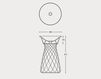 Scheme Wash basin pedestal Hidra Ceramica S.r.l. Wire W 3 Contemporary / Modern