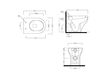 Scheme Floor mounted toilet Olympia Ceramica Clear 03CL Contemporary / Modern