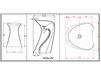 Scheme Floor mounted wash basin Hidra Ceramica S.r.l. Miss MI 15 NERO/LUCIDO Contemporary / Modern