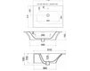 Scheme Countertop wash basin Hidra Ceramica S.r.l. Flat FL 19 Contemporary / Modern